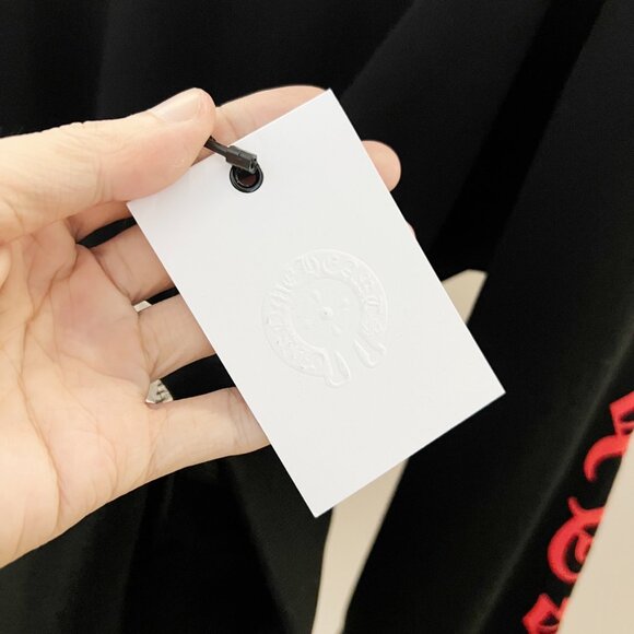 Chrome Hearts Black Long Sleeve Tee with Pink Graphics - Picture 4 of 10